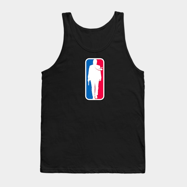 John Wick NBA Logo Tank Top by Roy Ira